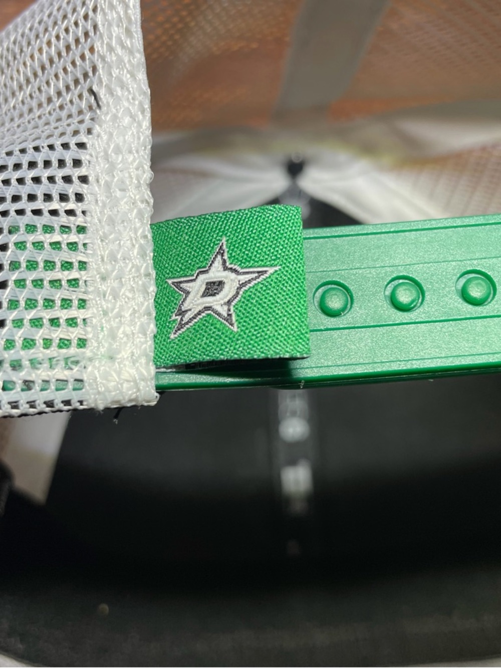New Era Dallas Stars Snapback Hat 9Seventy Stretch-Snap Cap OSFM White Green NEW - Picture 6 of 7